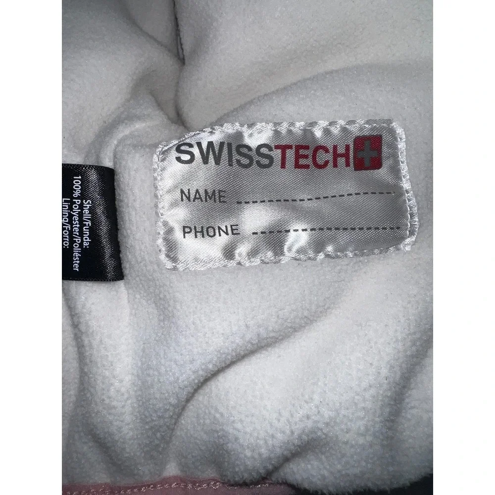 Swiss Tech Rose‎ Gold Metallic Puffer Jacket Sherpa Hooded Coat Baby Girls 12M